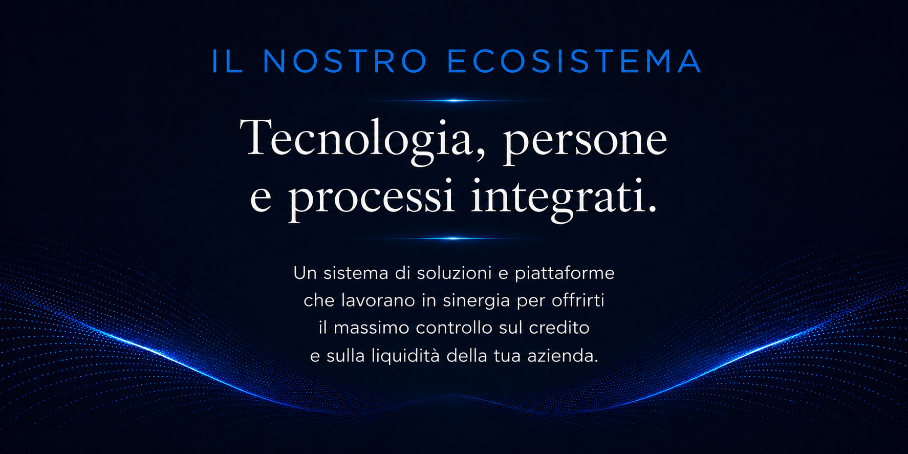 Il nostro ecosistema: tecnologia, persone e processi integrati